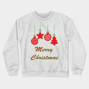 Hanging Christmas ornaments Crewneck Sweatshirt